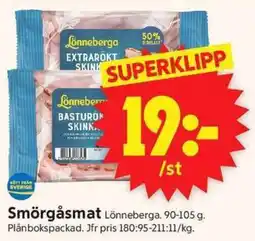 ICA Supermarket Lönneberga Smörgåsmat erbjuda