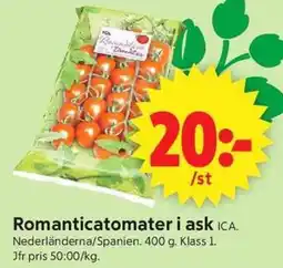 ICA Supermarket Ica romanticatomater i ask erbjuda