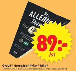 ICA Supermarket Allerum Grevé® HerrgårdⓇ PrästⓇ RikeⓇ erbjuda