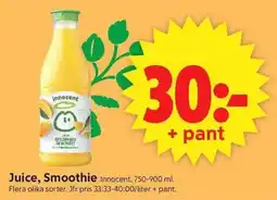 ICA Supermarket Innocent Juice, Smoothie erbjuda