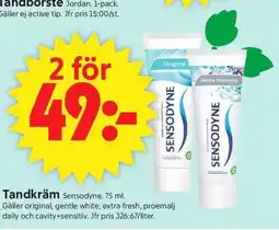ICA Supermarket Sensodyne Tandkräm erbjuda