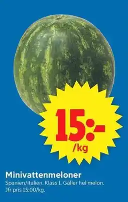 ICA Supermarket Minivattenmeloner erbjuda