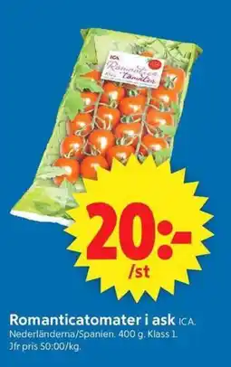 ICA Supermarket Ica romanticatomater i ask erbjuda
