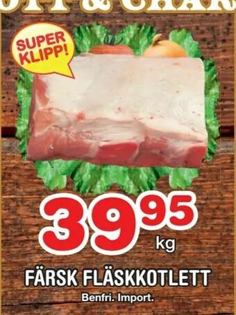 Nya Pulsen Färsk fläskkotlett erbjuda