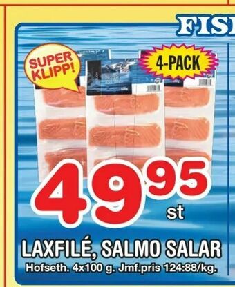 Nya Pulsen Laxfilé, salmo salar erbjuda