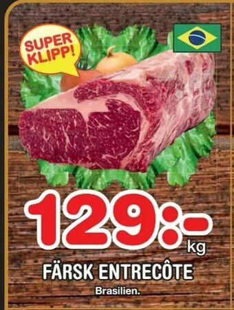 Nya Pulsen Färsk entrecôte erbjuda