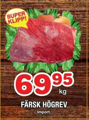 Nya Pulsen Färsk högrev erbjuda