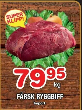 Nya Pulsen Färsk ryggbiff erbjuda