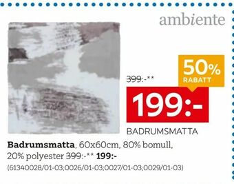 Badrumsmatta