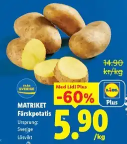 Lidl MATRIKET Färskpotatis erbjuda