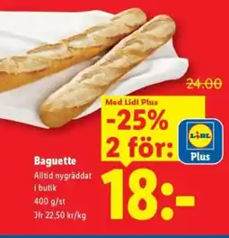 Lidl Baguette erbjuda