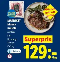 Lidl MATRIKET Money muscle erbjuda