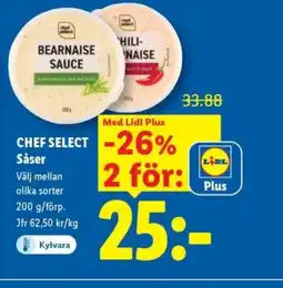 Lidl CHEF SELECT Såser erbjuda