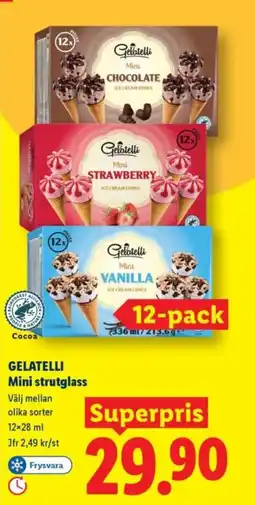 Lidl GELATELLI Mini strutglass erbjuda