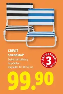 Lidl CRIVIT Strandstol erbjuda