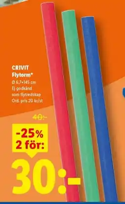 Lidl CRIVIT Flytorm erbjuda