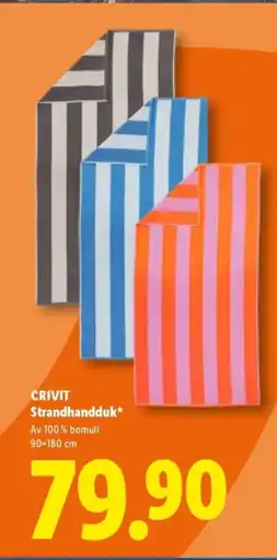 Lidl CRIVIT Strandhandduk erbjuda