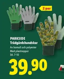 Lidl PARKSIDE Trädgårdshandskar erbjuda