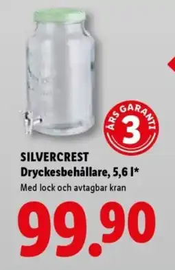 Lidl SILVERCREST Dryckesbehållare erbjuda