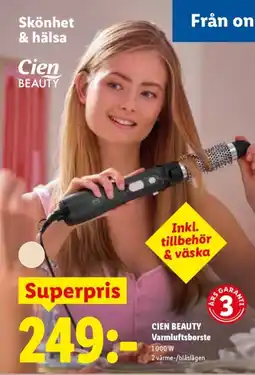 Lidl CIEN BEAUTY Varmluftsborste erbjuda