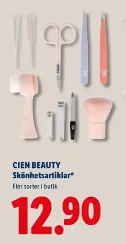 Lidl CIEN BEAUTY Skönhetsartiklar erbjuda