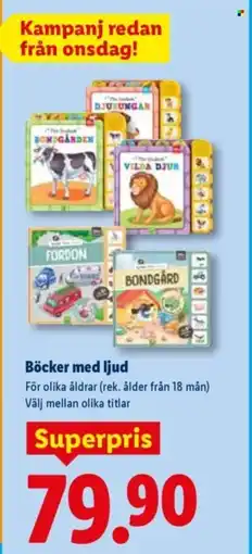 Lidl Böcker med ljud erbjuda