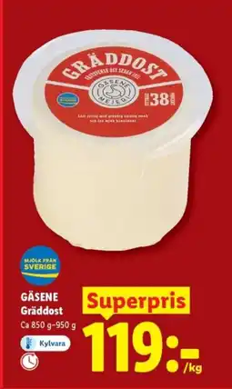 Lidl GÄSENE Gräddost erbjuda