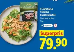 Lidl FLEVOGOLD Strimlad kycklinglårfilé erbjuda