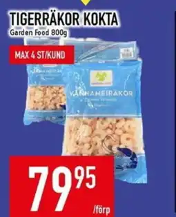 Matdax Tigerräkor kokta erbjuda