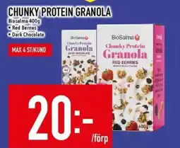 Matdax BioSalma Chunky protein granola erbjuda