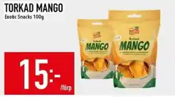 Matdax Exotic Snacks Torkad mango erbjuda