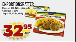 Matdax Dafgårds Enportionsrätter erbjuda