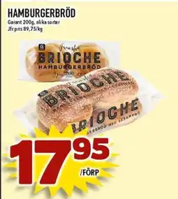 Matdax Garant Hamburgerbröd erbjuda