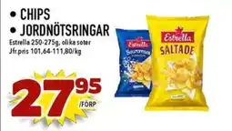 Matdax Estrella Chips • Jordnötsringar erbjuda