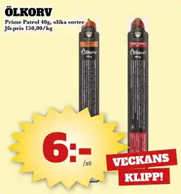 Bonum Matmarknad Prime Patrol Ölkorv erbjuda
