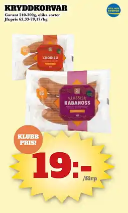 Bonum Matmarknad Garant Kryddkorvar erbjuda