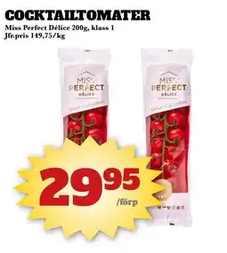 Bonum Matmarknad Miss Perfect Délice Cocktailtomater erbjuda