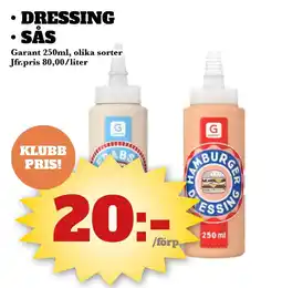Bonum Matmarknad Garant Dressing • Sås erbjuda