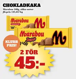 Bonum Matmarknad Marabou Chokladkaka erbjuda