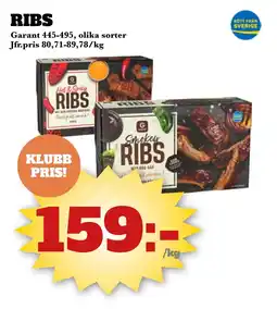 Bonum Matmarknad Garant Ribs erbjuda