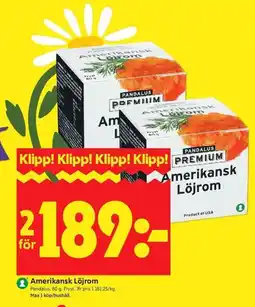 ICA Kvantum PANDALUS Amerikansk löjrom erbjuda