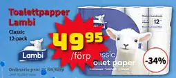Extra Mjällby Stormarknad LAMBI Toalettpapper erbjuda