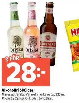 Coop Extra Alkoholfri öl/Cider erbjuda