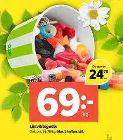 Coop Extra Lösviktsgodis erbjuda