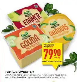 Willys Hemma FAMILJEFAVORITER, Medlemspris erbjuda