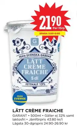 Willys Hemma LÄTT CRÈME FRAICHE erbjuda