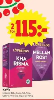 ICA Supermarket KAFFE LÖFBERGS erbjuda