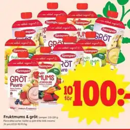 ICA Supermarket Fruktmums, Gröt erbjuda