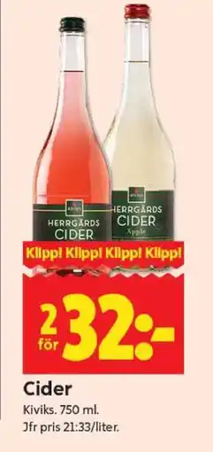 ICA Supermarket Cider erbjuda
