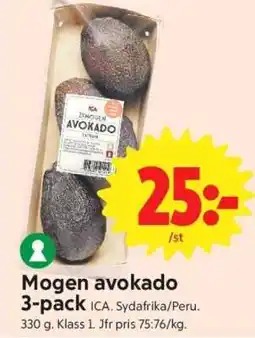 ICA Supermarket MOGEN AVOKADO 3-PACK erbjuda